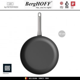 LEO Антипригарная сковорода, D 32 см, индукционное дно, BergHOFF