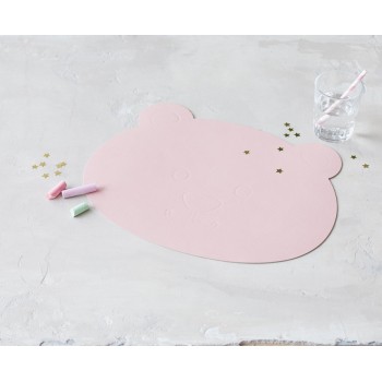 9807 NUPO rose подстановочная салфетка МЕДВЕЖОНОК, кожа, L 38 см, W 30 см, серия NUPO, LIND DNA