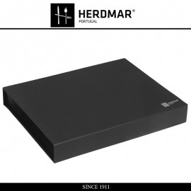Набор столовых приборов ROCCO BLACK #5, 24 предмета на 6 персон, сталь 18/10 с черным PVD покрытием, Herdmar