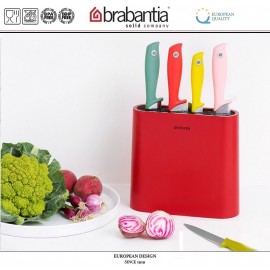Подставка Tasty Colors для ножей универсальная, цвет красный, Brabantia