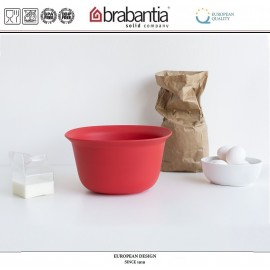 Миска Tasty Colors кухонная, 3,2 л , пластик пищевой, красный, Brabantia