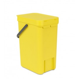 Ведро для сортировки отходов, V 12 л, желтый, серия SORT and GO, Brabantia