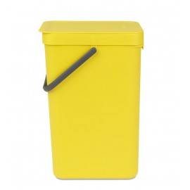 Ведро для сортировки отходов, V 16 л, желтый, серия SORT and GO, Brabantia