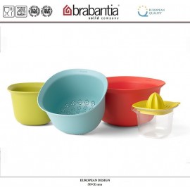 Миска Tasty Colors кухонная, 3,2 л , пластик пищевой, красный, Brabantia
