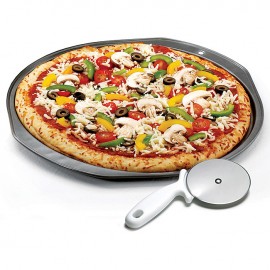Форма для выпечки пиццы, пирога, D 30,5 см, сталь, антипригарное покрытие, серия Essentials, BAKERS SECRET