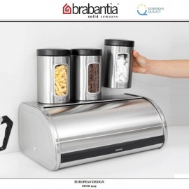 Контейнер CANISTER с окном, 1.4 л, платиновый, Brabantia