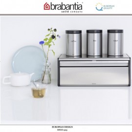 Набор контейнеров CANISTER для кофе, чая, сахара, 1.4 л, глянцевая сталь, Brabantia