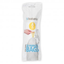 Пакеты мусорные пластиковые PerfectFit Bags в рулоне, 3 л, 20 шт , Brabantia