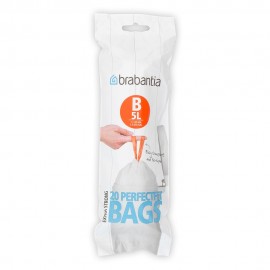 Пакеты мусорные пластиковые PerfectFit Bags в рулоне, 5 л, 20 шт , Brabantia