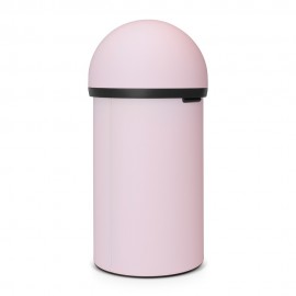 Мусорный бак с нажимной крышкой Push Bin, V 60 л, сталь нержавеющая, цвет розовый, Brabantia