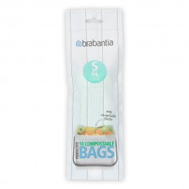 Пакеты мусорные биоразлагаемые PerfectFit Bags в рулоне, 6 л, 10 шт, Brabantia