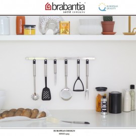 Настенный рейлинг для кухонных инструментов, L 60 см, 7 крючков, серия Kitchen Today, Brabantia