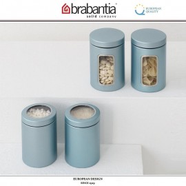 Контейнер CANISTER с прозрачной крышкой, 1.4 л, мятный металлик, Brabantia