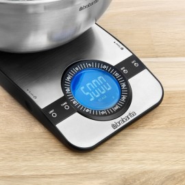 Цифровые кухонные весы на 5 кг, серия Accent Line, стальной, Brabantia