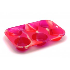 Форма для выпечки Маффин, на 6 шт, силикон пищевой, Atlantis