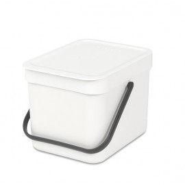 Ведро для сортировки отходов, V 6 л, белый, серия SORT and GO, Brabantia