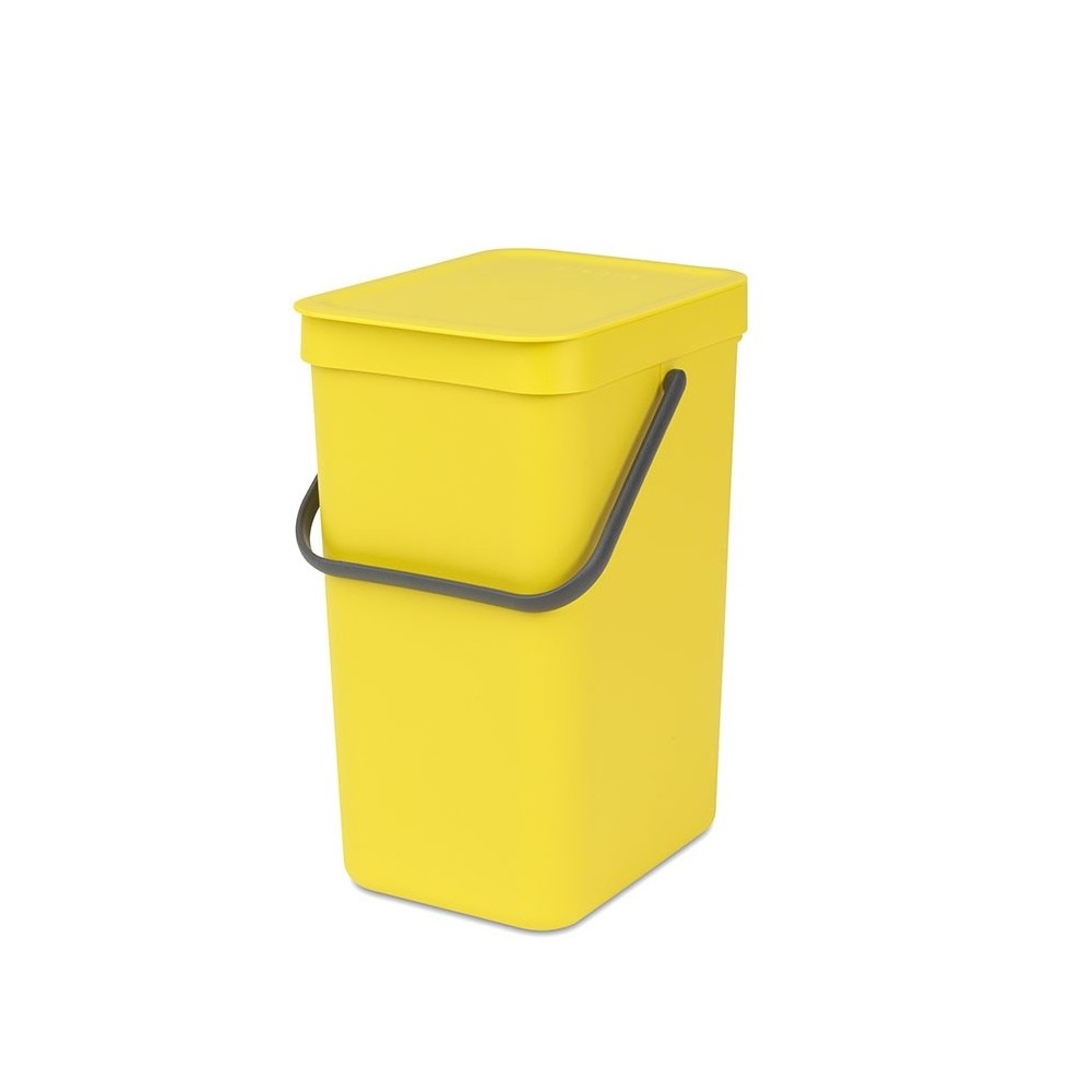 Ведро для сортировки отходов, V 12 л, желтый, серия SORT and GO, Brabantia