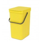 Ведро для сортировки отходов, V 12 л, желтый, серия SORT and GO, Brabantia