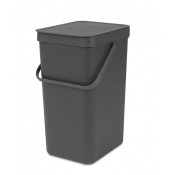 Ведро для сортировки отходов, V 16 л, черный, серия SORT and GO, Brabantia
