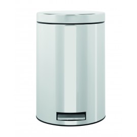 Ведро для мусора с педалью, D 25 см, H 40 см, V 12 л, сталь нержавеющая, Brabantia
