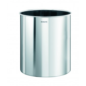 Корзина для бумаг, D 21,3 см, H 23,5 см, V 7 л, сталь нержавеющая, Brabantia
