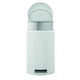 Ведро для мусора с педалью, металлическое ведро, D 25 см, H 40 см, V 12 л, сталь нержавеющая, Brabantia