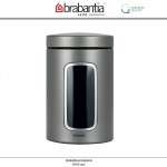 Контейнер CANISTER с окном, 1.4 л, платиновый, Brabantia