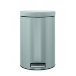 Ведро для мусора с педалью, D 25 см, H 40 см, V 12 л, сталь нержавеющая, Brabantia