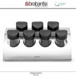 Держатель для специй, 7 баночек на подставке, сталь нержавеющая, серия Kitchen Utensils, Brabantia