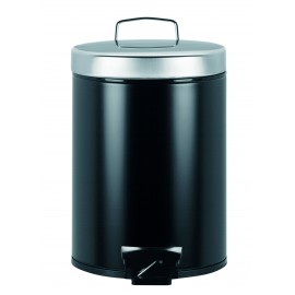 Ведро для мусора с педалью, D 20,5 см, H 28 см, V 5 л, сталь нержавеющая, Brabantia