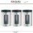 Набор контейнеров CANISTER с окном 3 шт, 1,4 л, матовая сталь, Brabantia
