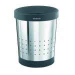 Корзина для бумаг, D 21,6 см, H 24 см, сталь нержавеющая, Brabantia