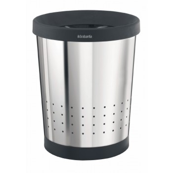 Корзина для бумаг, D 26,2 см, H 31 см, V 11 л, сталь нержавеющая, Brabantia