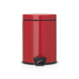 Ведро для мусора с педалью, D 20,5 см, H 28 см, V 5 л, сталь нержавеющая, Brabantia