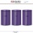 Набор контейнеров CANISTER для кофе, чая, сахара, 1.4 л, фиолетовый, Brabantia
