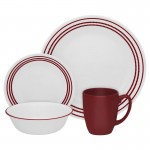 Набор посуды 16 предметов на 4 персоны, серия Ruby Red, Corelle
