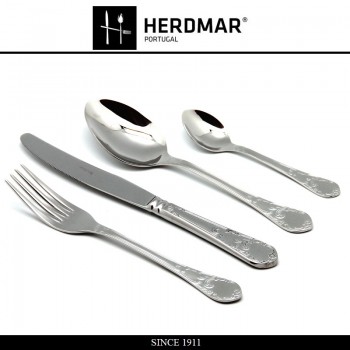 Набор столовых приборов RENASCENCA, 24 предмета на 6 персон, сталь 18/10, Herdmar