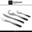 Набор столовых приборов CENTURY BLACK DEGRADE, 24 предмета, сталь 18/10, Herdmar