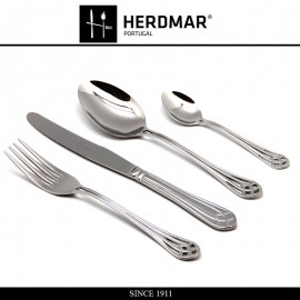 Набор столовых приборов VITRAL, 24 предмета на 6 персон, сталь 18/10, глянцевая полировка, Herdmar
