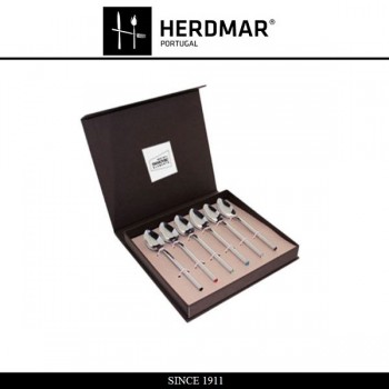 Набор чайных ложек DESIRE SW, 6 шт, сталь 18/10, разноцветные кристаллы, Herdmar