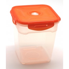 Контейнер вакуумный для продуктов, L 16 см, W 16 см, H 17 см, V 2,5 л, CLOC, Microban