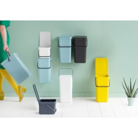 Ведро для сортировки отходов, V 12 л, желтый, серия SORT and GO, Brabantia