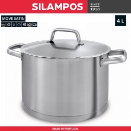 Глубокая кастрюля Move Satin, 3 литра, D 18 см, Silampos