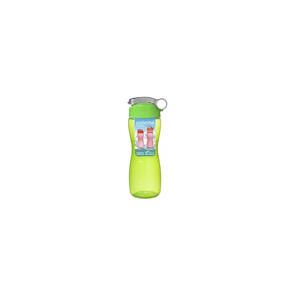 Бутылка для воды Hourglass, 650 мл, эко-пластик пищевой без BPA, SISTEMA