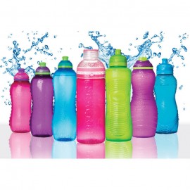 Бутылка для воды Hourglass, 650 мл, эко-пластик пищевой без BPA, SISTEMA