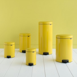 Бак мусорный с педалью, 5 л, H 29, цвет желтый, серия New Icon, Brabantia