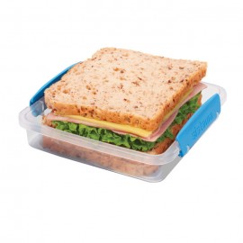 Контейнер для сэндвичей To-go, Пластик, V 450 мл, L 15,5 см, W 15 см, H 4,3 см, Sistema
