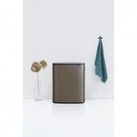 Мусорный бак Touch Bin Bo, V 2 x 30 л, L 31,2 см, W 54,5 см, H 65,6 см, Brabantia