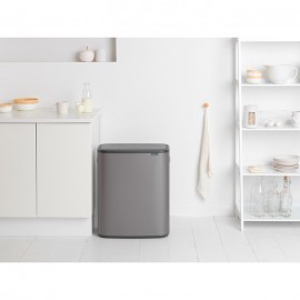 Мусорный бак Touch Bin Bo, V 2 x 30 л, L 31,2 см, W 54,5 см, H 65,6 см, Brabantia