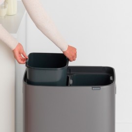 Мусорный бак Touch Bin Bo, V 2 x 30 л, L 31,2 см, W 54,5 см, H 65,6 см, Brabantia